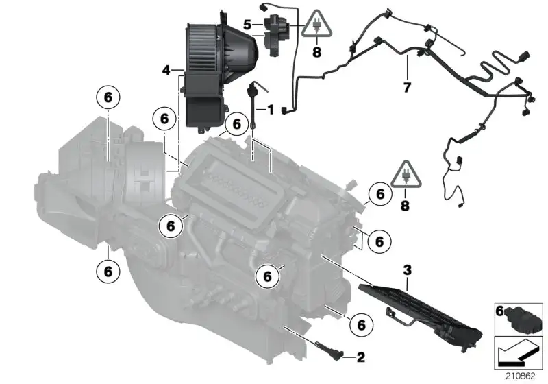 BMW Gebläse F15 F16 F85 F86 64119291177
