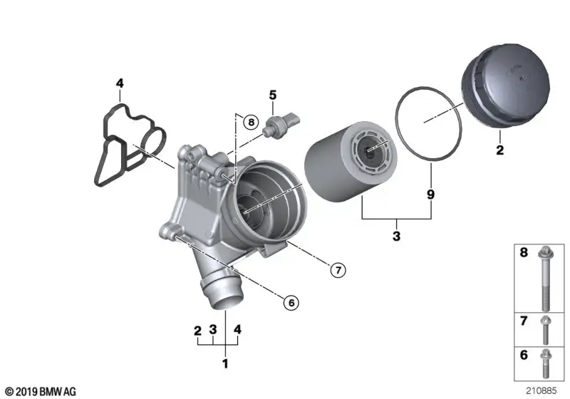BMW Ölfilter mit Kunststoffdeckel E90 E93 11428642283