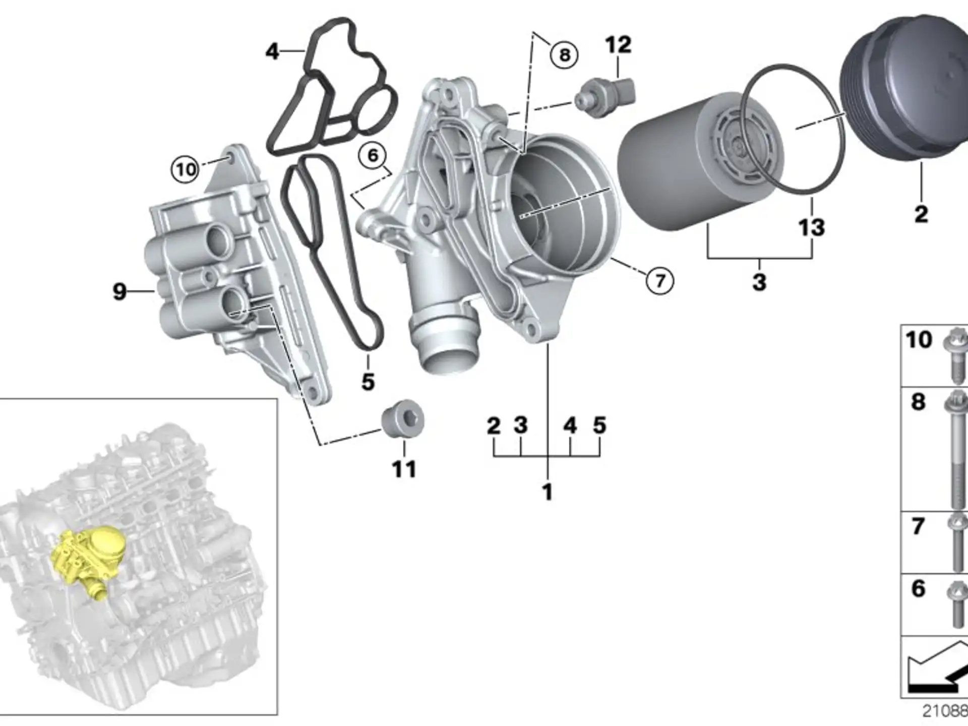 BMW Verschlussschraube E82 E83 E88 E89 E90 E91 E92 E93 F01 F02 F06 F07 F10 F11 F12 F13 F20 F21 F22 F23 F25 F26 F31 F32 F33 F34 F36 F80 F82 F83 F87 F87N 11617568552