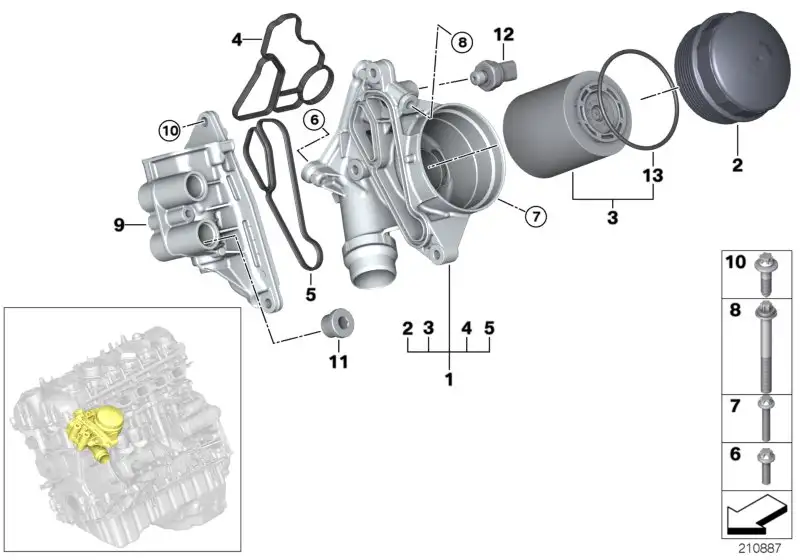 BMW Verschlussschraube E82 E83 E88 E89 E90 E91 E92 E93 F01 F02 F0