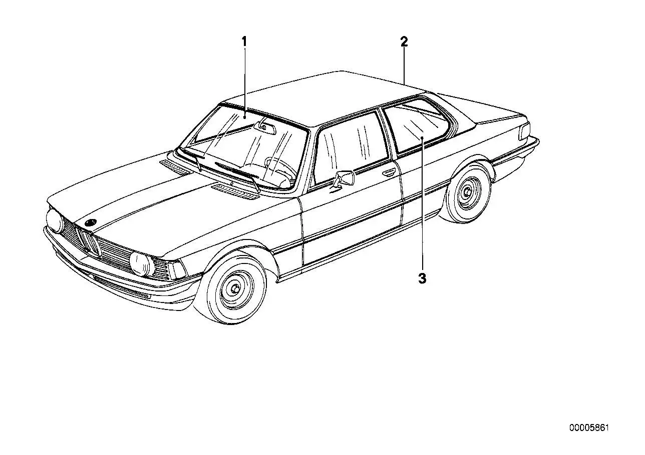 BMW Frontscheibe klar E21 51311912930