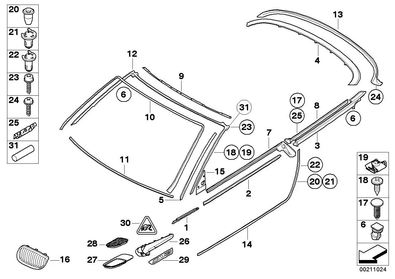 BMW Linsenschraube E60 E65 E66 E71 E72 E93 07147132784