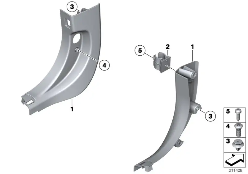 BMW Seitenverkleidung unten vorne links F10 F11 51439176659