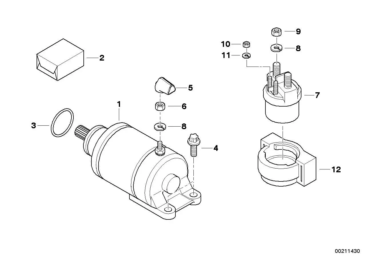 BMW Starter K15 12417699379 - Bildposition 01