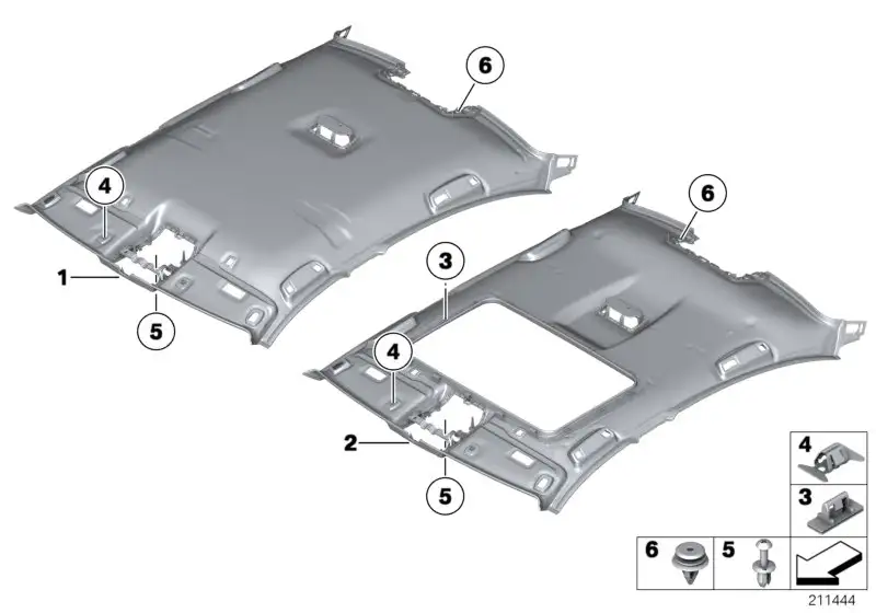 BMW Dachhimmel Schiebehebedach 51449173426