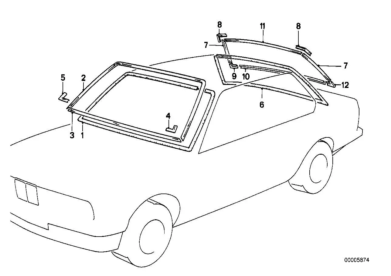 BMW Eckblende E28 51311959999 - 5er E28