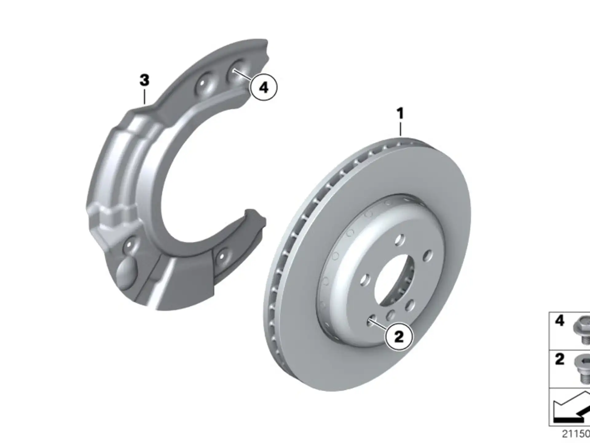 BMW Bremsscheibe belüftet F06 F10 F11 F12 F13 34116884301