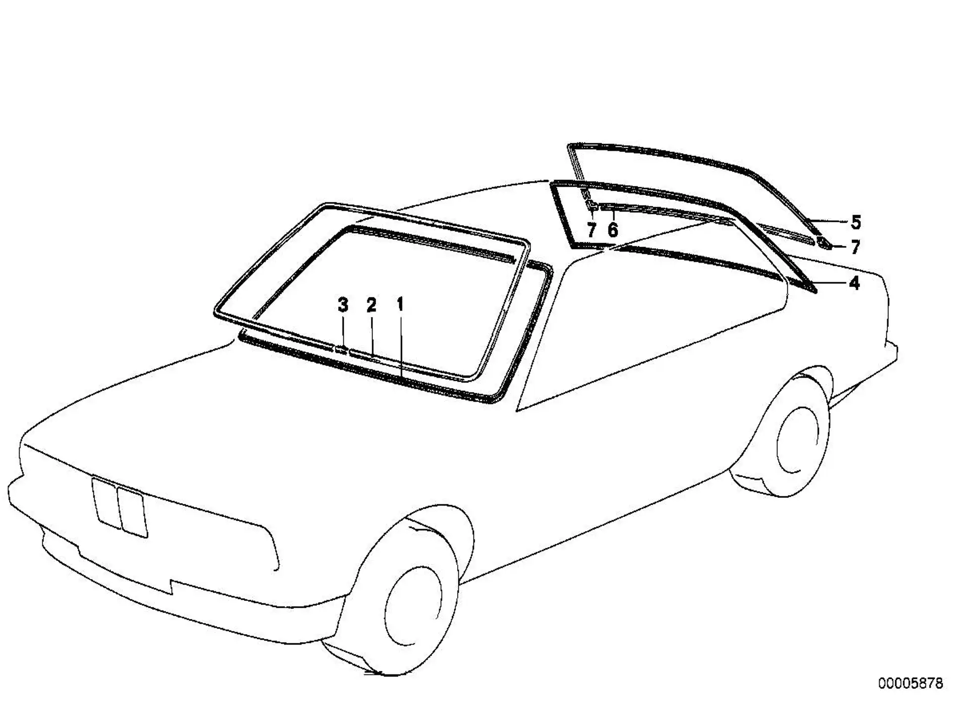 BMW Zierleiste E30 51311884402