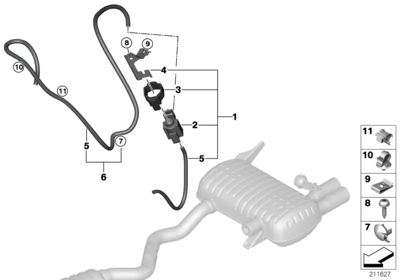 BMW Elektro-Ventil E90 E91 E92 E93 18307604055 - 3er