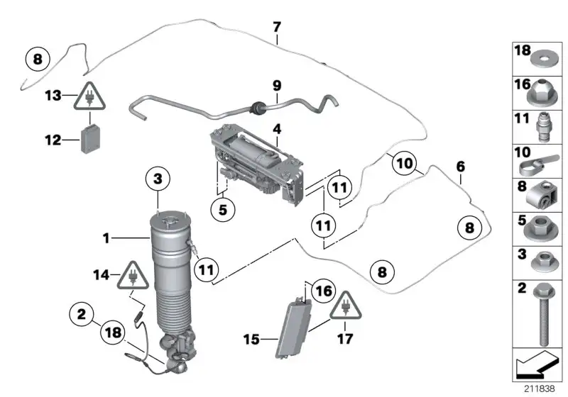 BMW Luftleitung links F01 F02 F04 37206789167