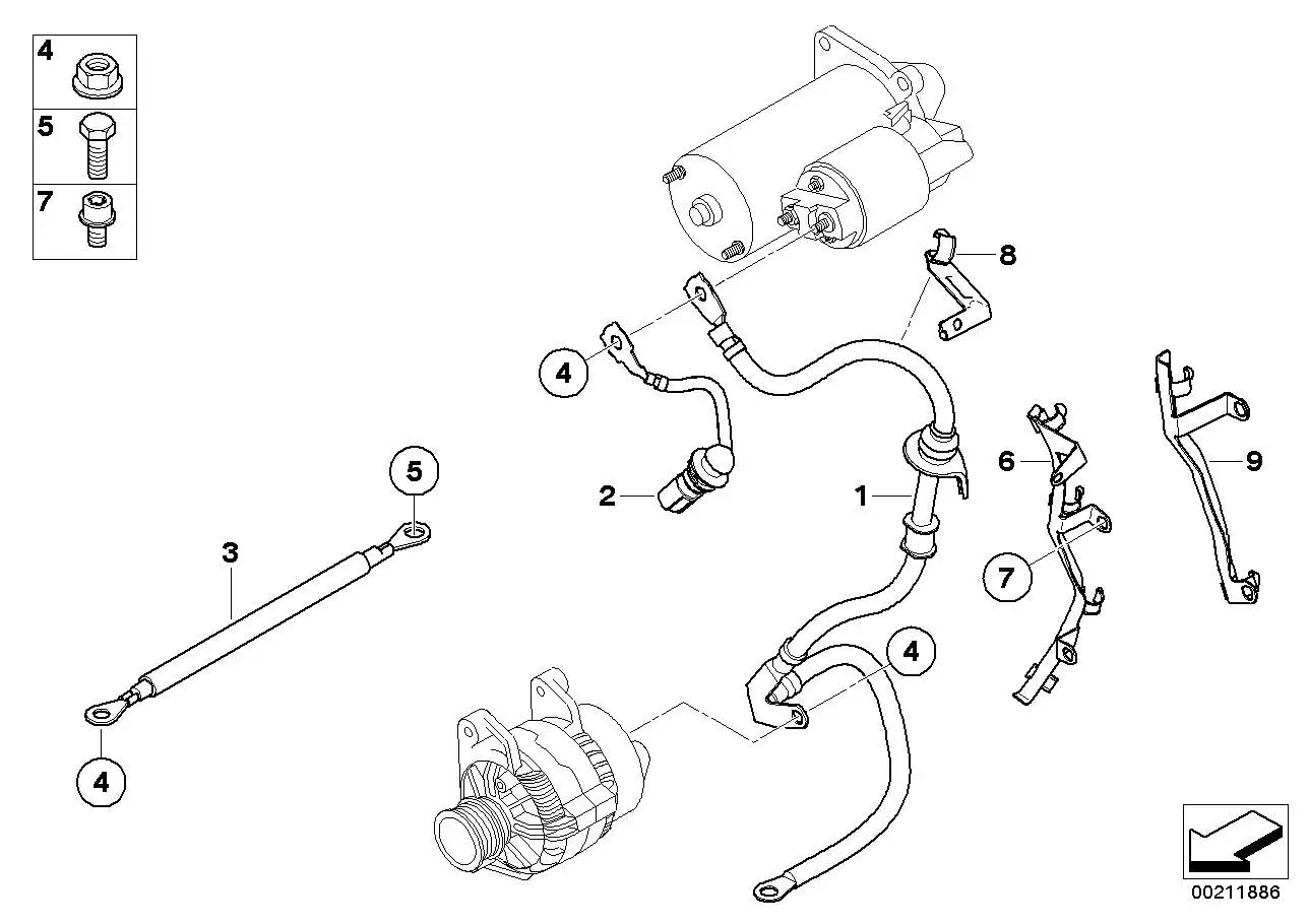 BMW Leitung Glühsystem E60 E61 E81 E82 E83 E84 E87 E88 E90 E91 E9