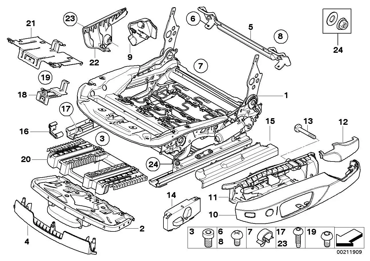 BMW Blende Gurtendbeschlag rechts 52106979634