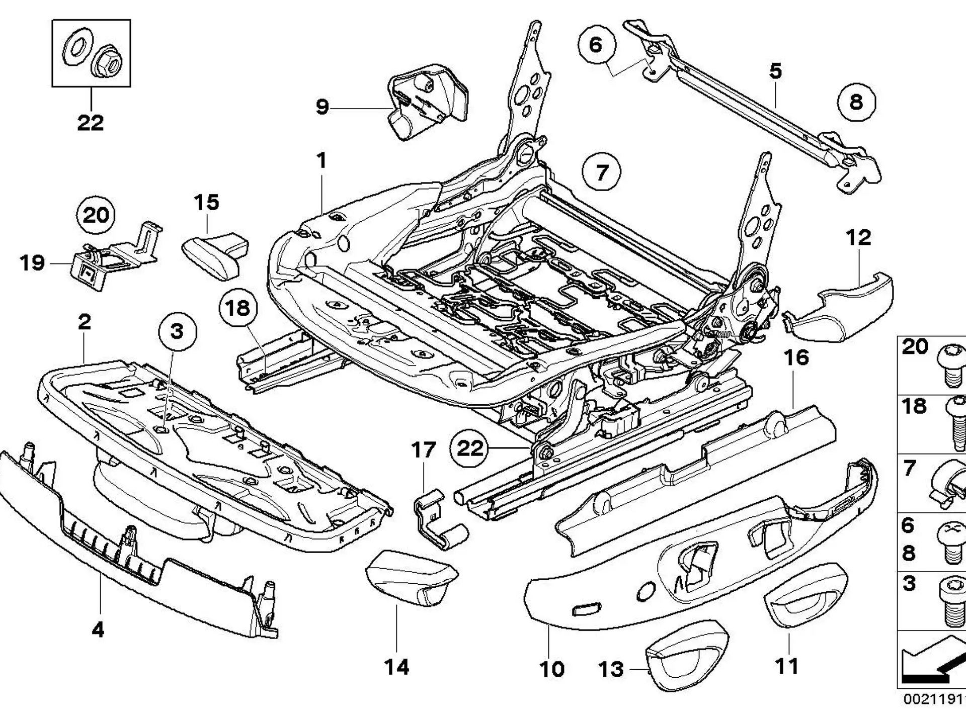 BMW Linsenschraube E60 E61 E65 E66 E81 E82 E84 E87 E88 E90 E91 E92 E93 F01 F02 F04 F06 F07 F10 F11 F12 F13 07149156953