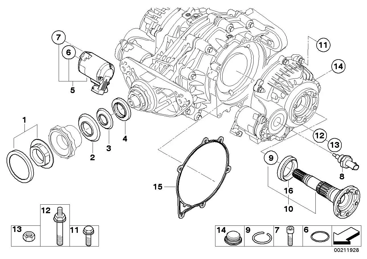 BMW Satz Abtriebsflansch E70 E71 F15 F16 33107594401