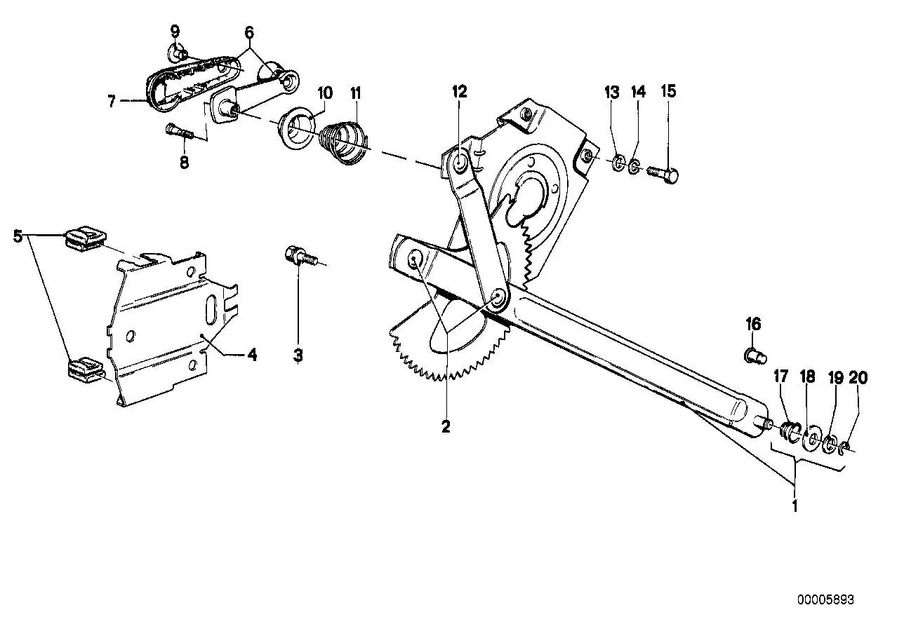 BMW Halter E12 E21 E23 E28 51321809844