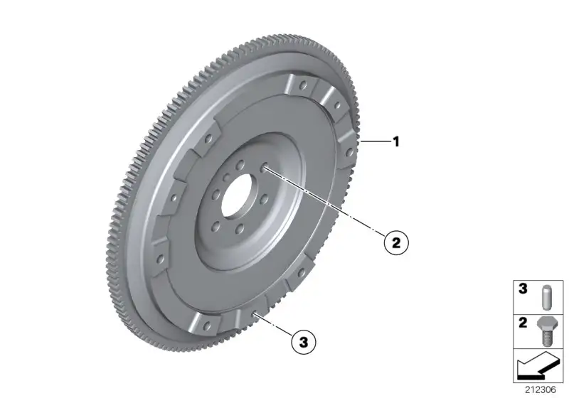 BMW Zweimassenschwungrad R55 R56 R57 R58 R59 R60 R61 21207595577