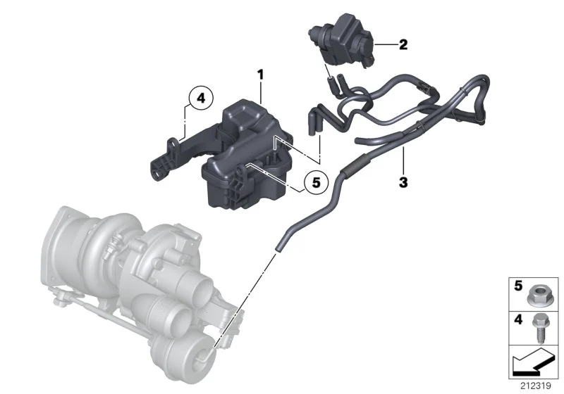 BMW Unterdruckleitung R55 R56 R57 R58 R59 R60 R61 11657593718