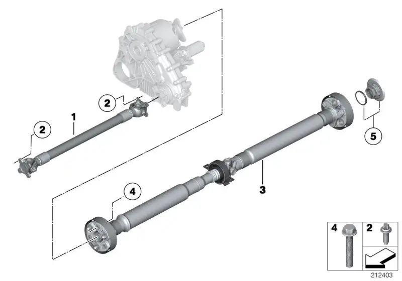 BMW Gelenkwelle Automatikgetriebe F02 26107631363