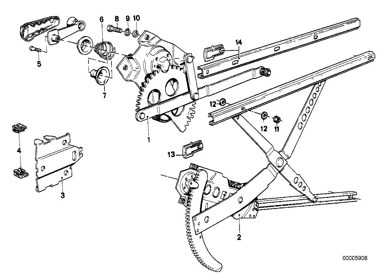 BMW Fensterheber vorne rechts E23 51321867922