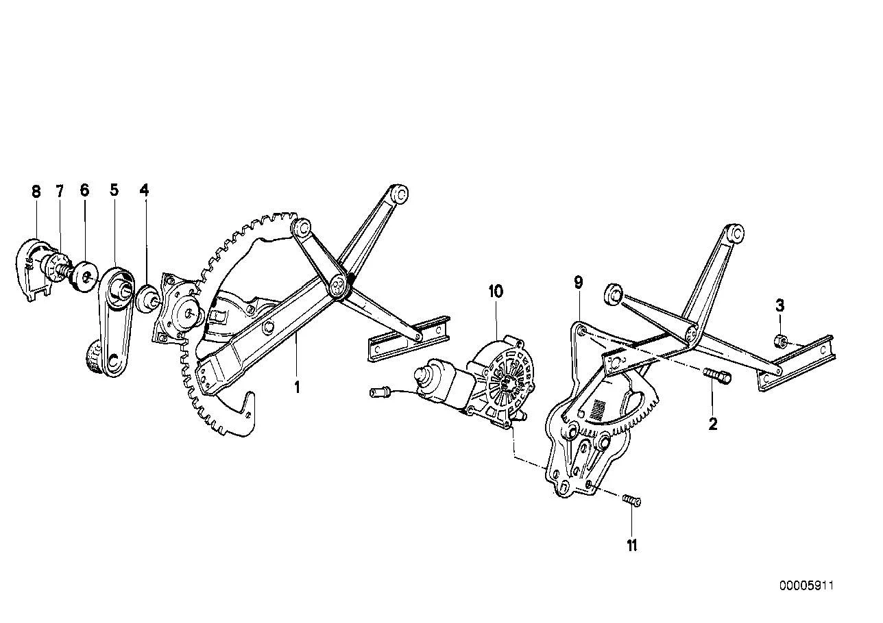 BMW Fensterkurbel E30 51321904507