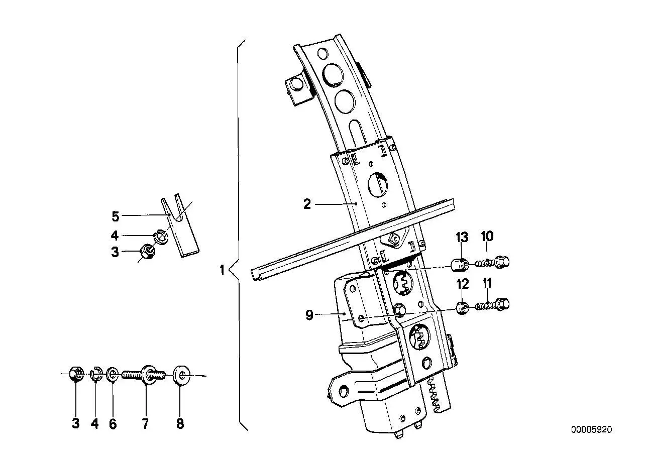 BMW Flachmotor links E24 51371369251