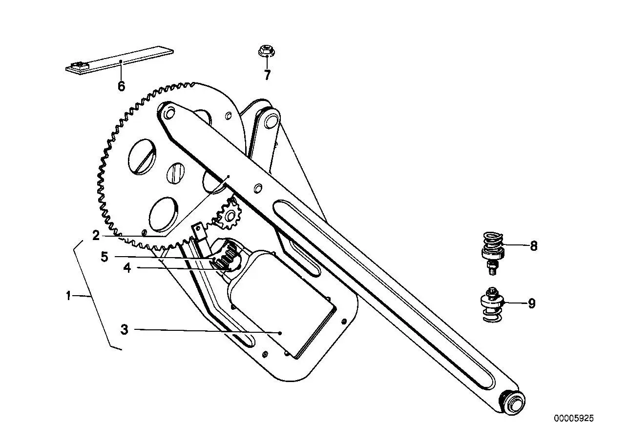 BMW Elektr.Fensterheber hinten rechts E12 E28 51351846568