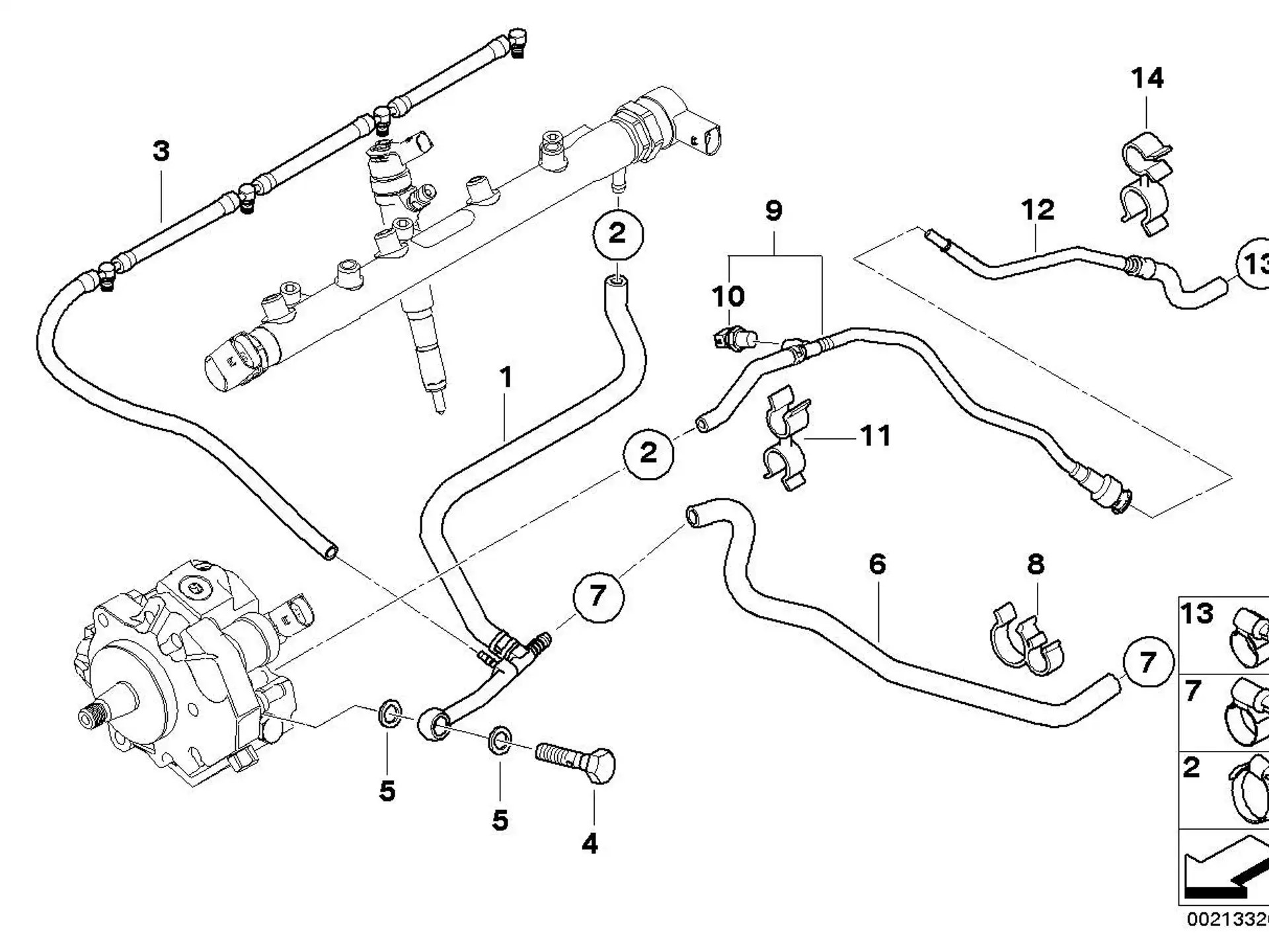 BMW Dichtring E46 E60 E61 E63 E64 E65 E66 E70 E71 E83 E87 E90 E91 E92 E93 13537801526