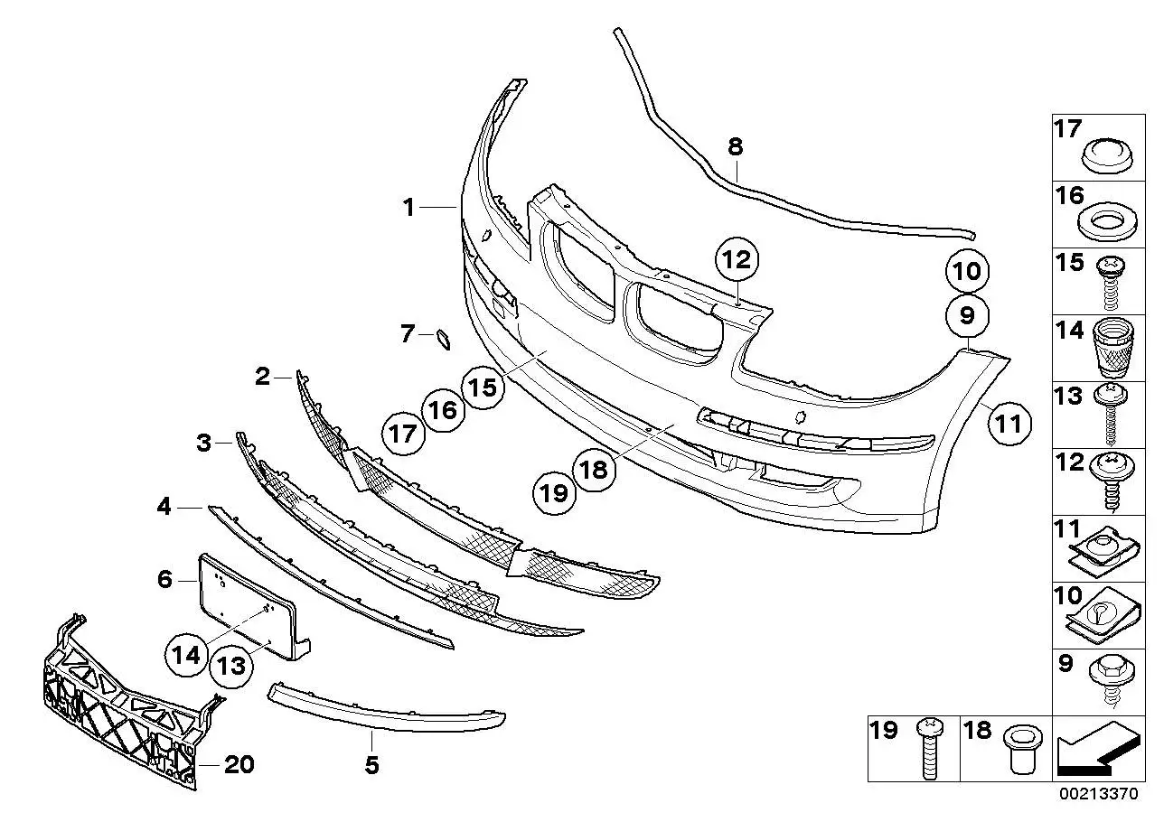 BMW Blendenstab 51117182362 - 1er E81, 1er E87