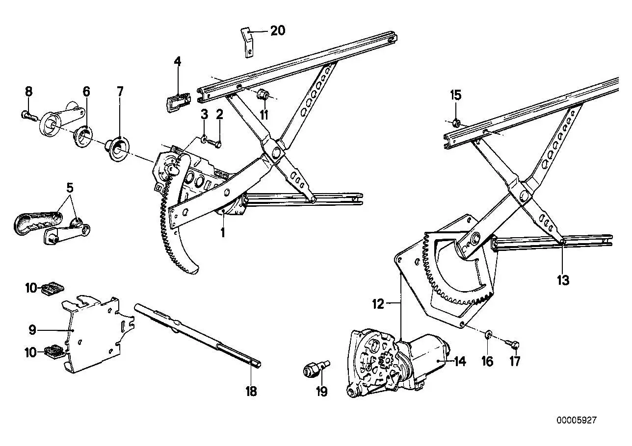 BMW Fensterkurbel E23 E28 51321904060