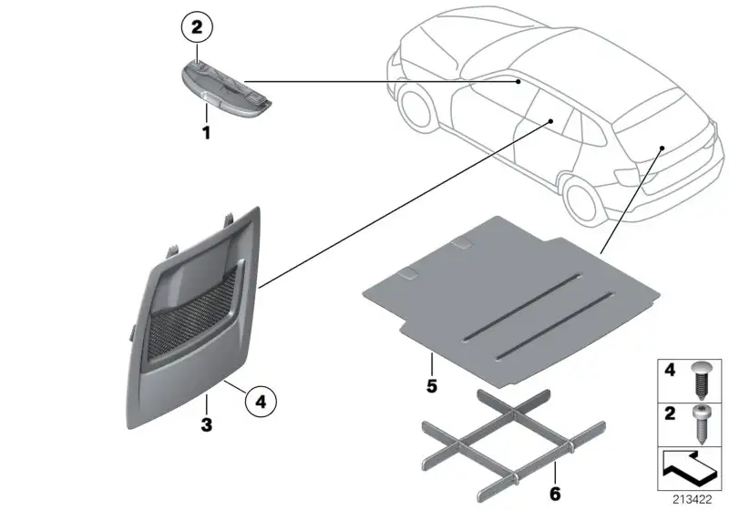 BMW Brillenablage E84 51164862872 - X1 E84