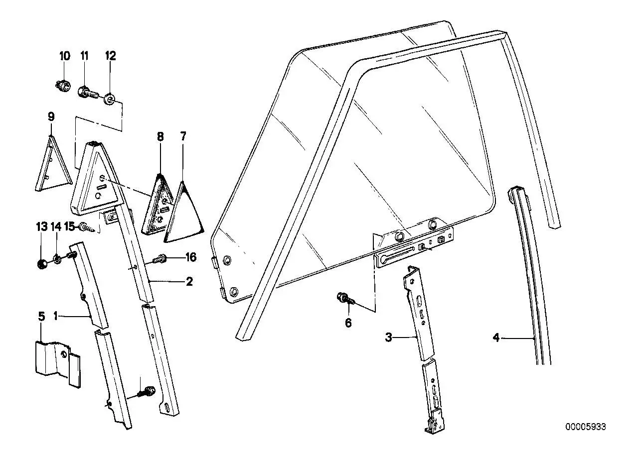 BMW Führungsschiene hinten links E12 E28 51321939843