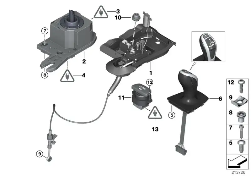 BMW Schaltbox Gangwahlschalter E82 E88 E89 E92 E93 61319213647 -