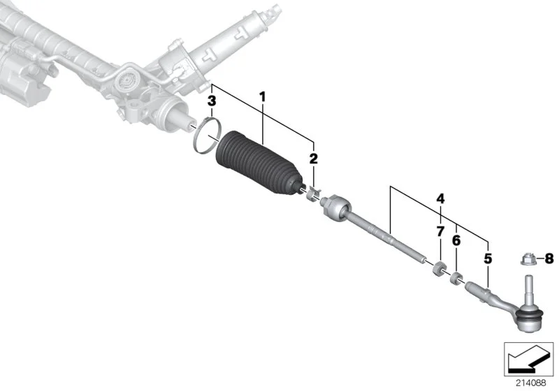 BMW Kugelgelenk links F01 F02 F04 F06 F07 F10 F11 F12 F13 32106784790