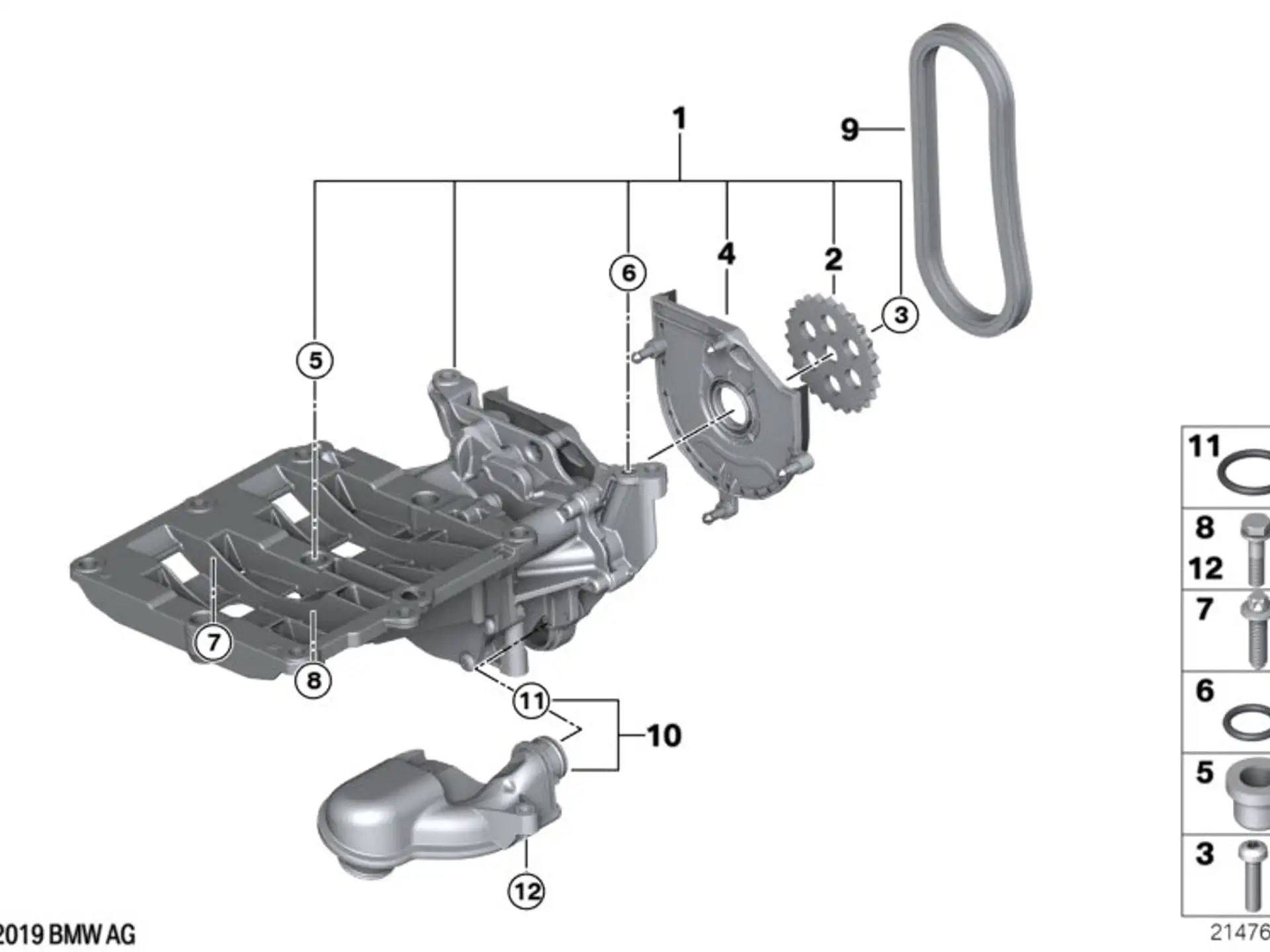 BMW Ansaugrohr mit Dichtung E81 E82 E84 E87 E88 E90 E91 E92 E93 11417798018