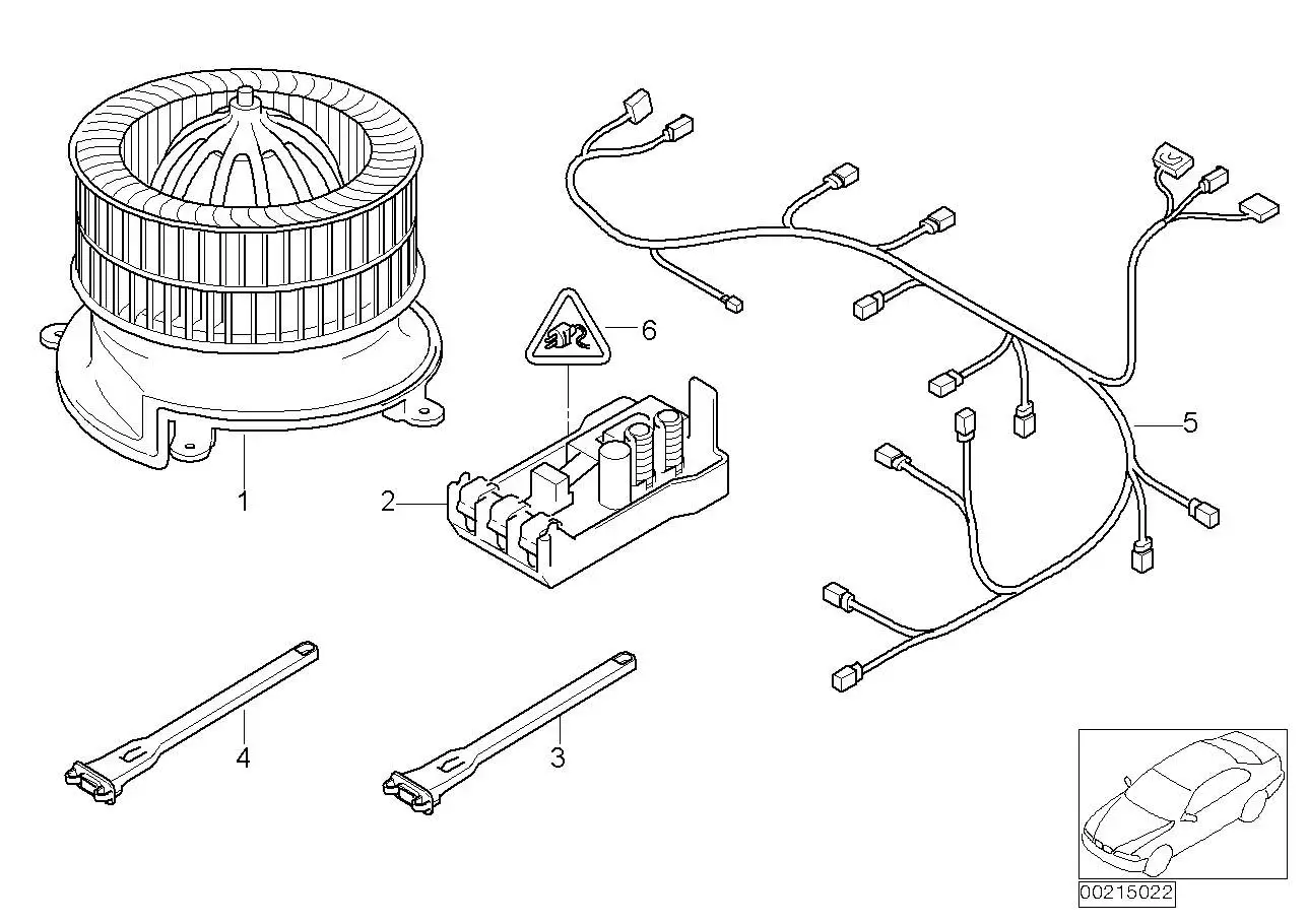 BMW Temperatursensor Heizkörper E65 E66 64116938633