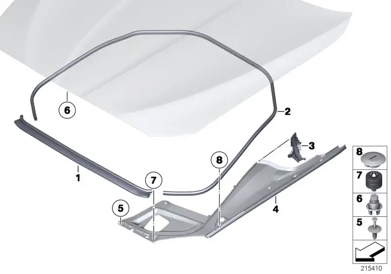 BMW Abdeckung F01 F02 F04 F06 F07 F10 F11 F12 F13 F15 F16 F85 F86