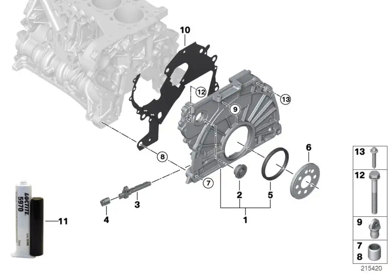 BMW Kettenkastendeckel E60 E61 E81 E82 E83 E84 E87 E88 E90 E91 E9