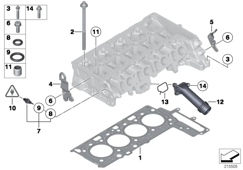 BMW Torxschraube M6X25 07129905569