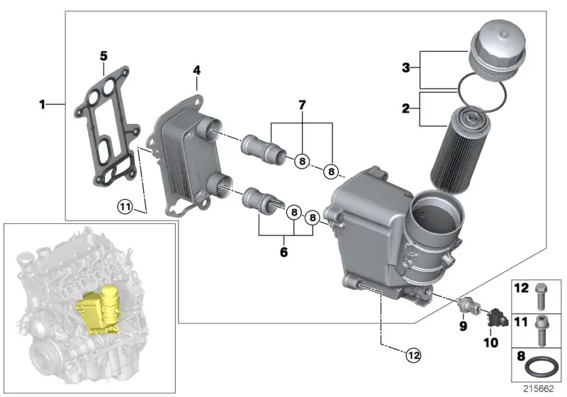 BMW Wärmetauscher E60 E61 E81 E82 E83 E84 E87 E88 E90 E91 E92 E93