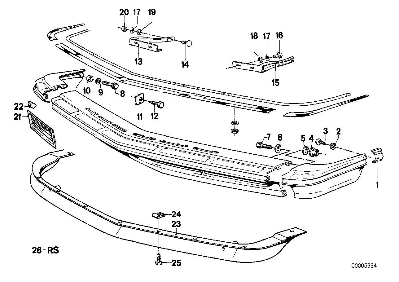 BMW Halter links E24 51111909273