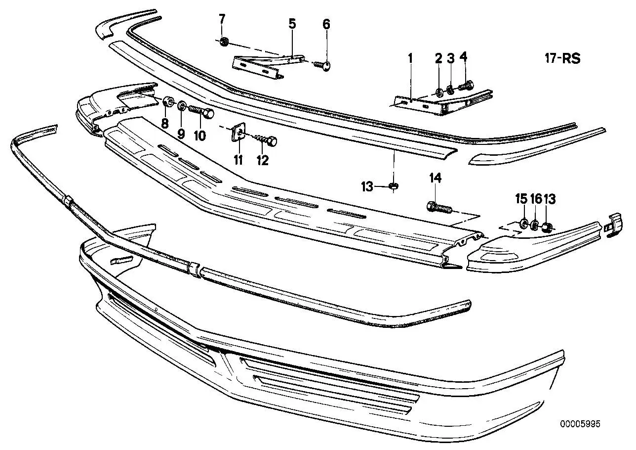 BMW Flachrundschraube E12 E21 E24 E28 07119910437 - Bildposition