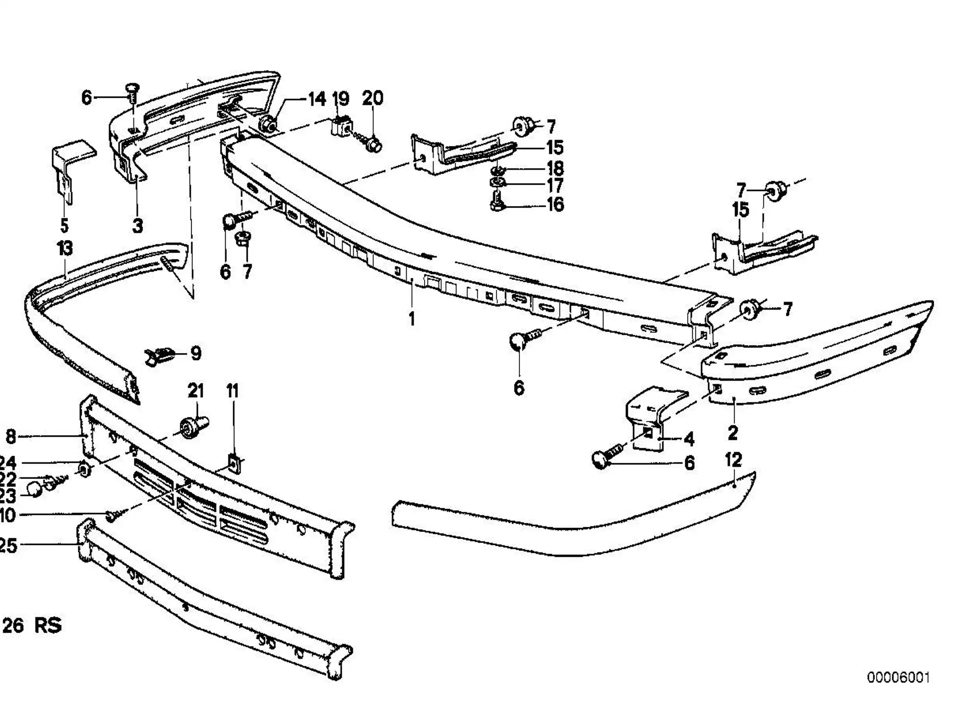 BMW Stossleiste links E28 51111868101