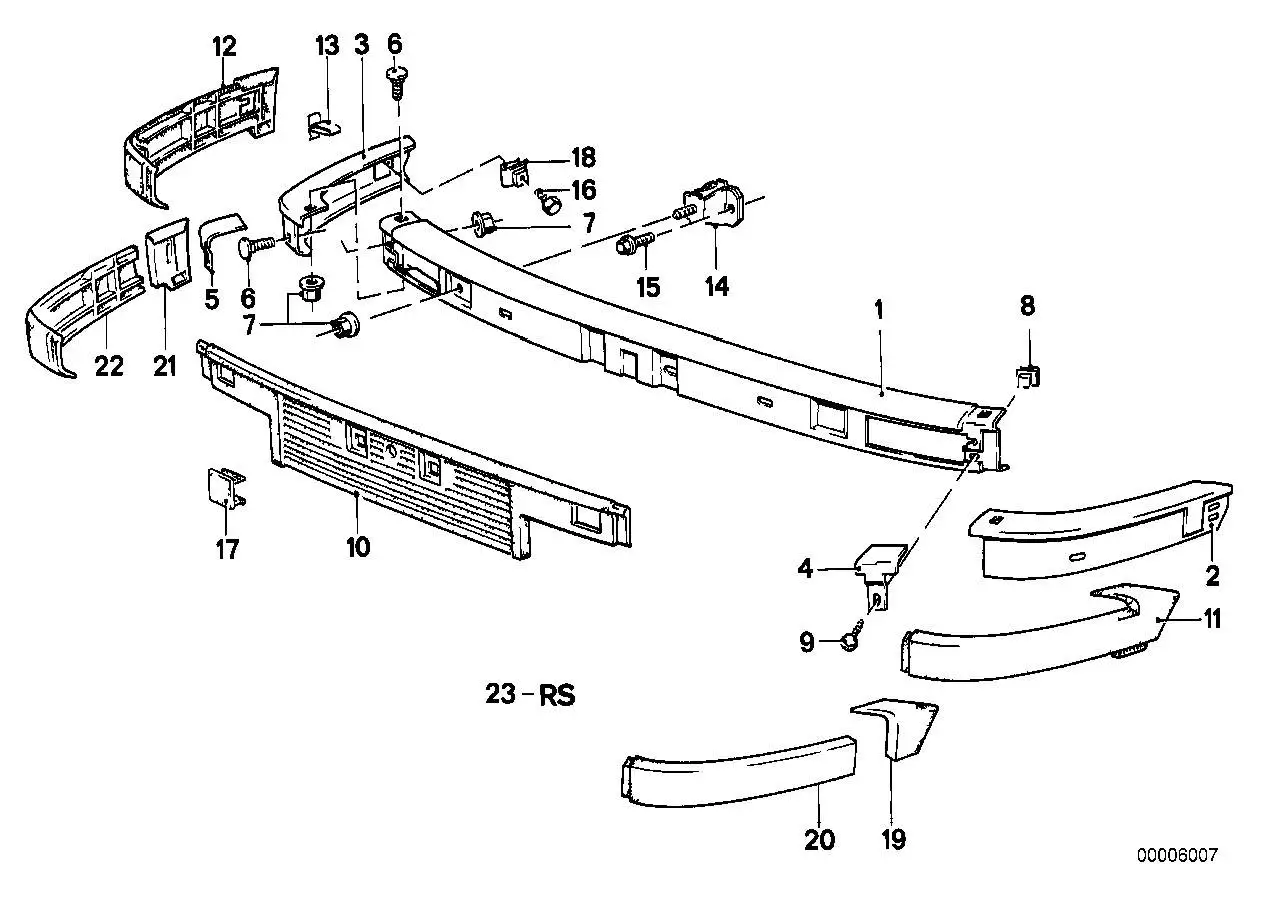 BMW Blende links E30 51111888269 - Bildposition 04