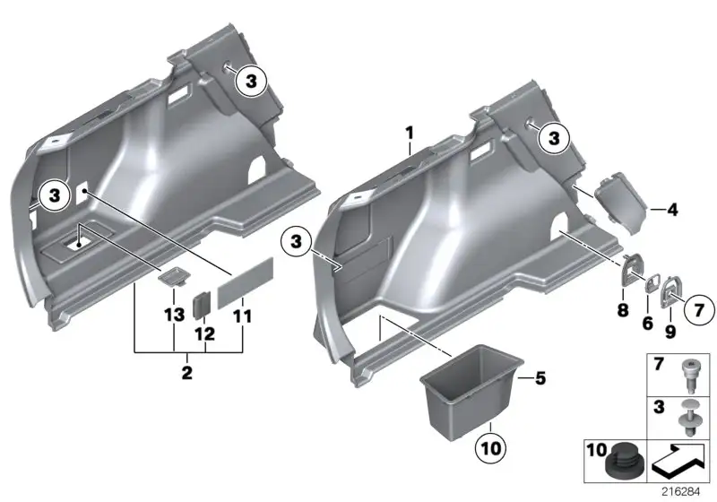 BMW Deckel Verzurröse E81 E82 E84 E87 E90 E91 E92 51477129652 - 1