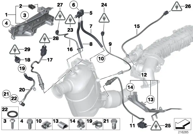 BMW Lambdasonde E46 E65 E83 E90 F01 F02 F06 F07 F10 F11 F12 F13 F