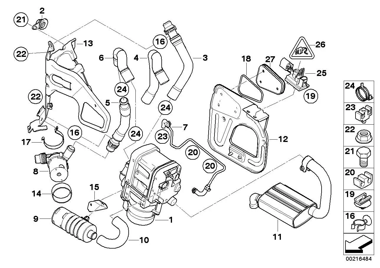 BMW Doppelclip E90 E91 E92 E93 64126960558 - Bildposition 23