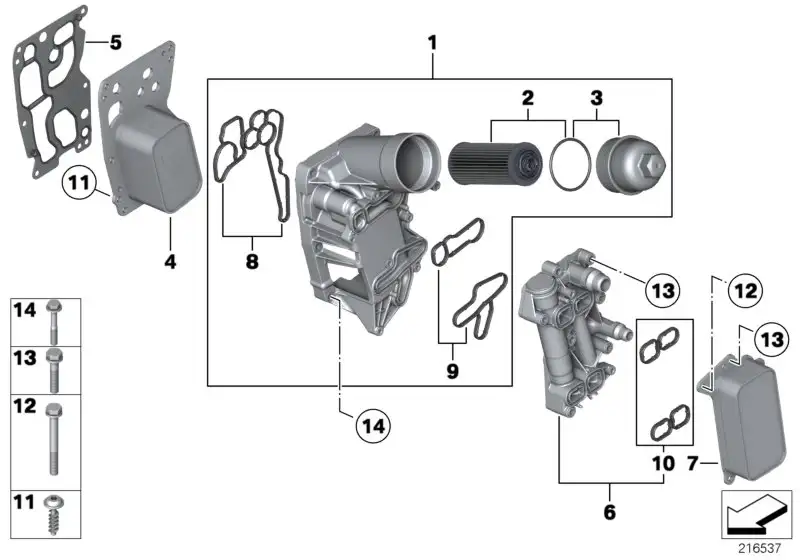 BMW Sechskantschraube mit Scheibe E34 E36 E38 E39 E46 E53 E60 E61