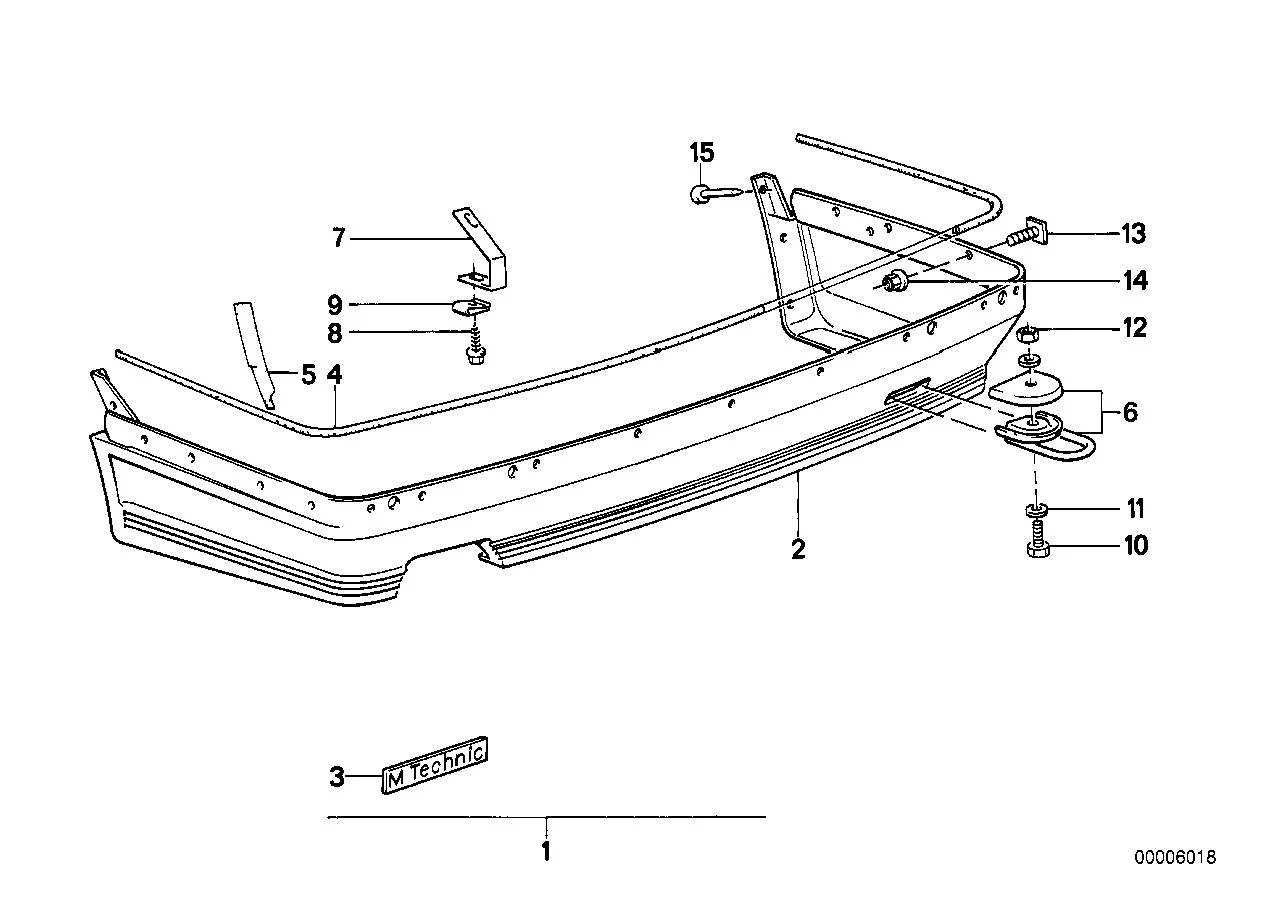 BMW Leistenschraube E30 51121932230
