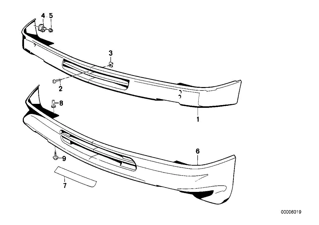 BMW Spreizmutter E28 E30 E31 E32 E34 E36 E38 E39 E46 E53 E60 E61