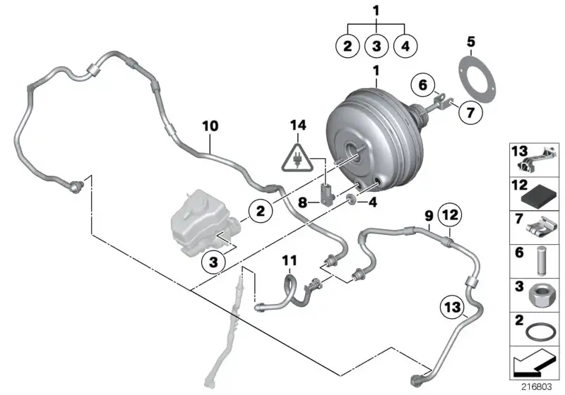BMW Unterdruckleitung F01 F02 F06 F07 F10 F11 F12 F13 11668513632
